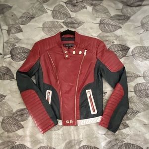 Red and black jacket